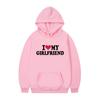 I Love My Boyfriend Printing Popula Women Hoodies Sweatshirt Gothic Winter Pullover Fashion Long Sleeve Men/Women Hoodydy