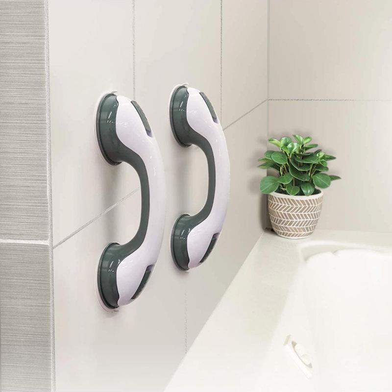 No-Drill Suction Cup Bathroom and Toilet Grab Bar