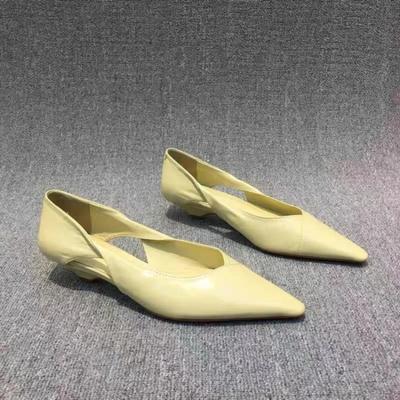 Туфли Женские 2025 Осень Острый Носок Модные Повседневные Женские Кроссовки Балетки Низкий Каблук Новые Осенние Удобные Милые Платье Однотонные На шнуровке