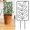 Metal Plants Trellis Hollow Leaf Indoor Outdoor Potted Flowers Plants Climbing Small Houseplant Vine Ivy Support Stake Gardening Supplies