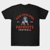 Мужская черная футболка с принтом Patriots Football Печать на трансферной бумаге без вырезания Хлопковая футболка