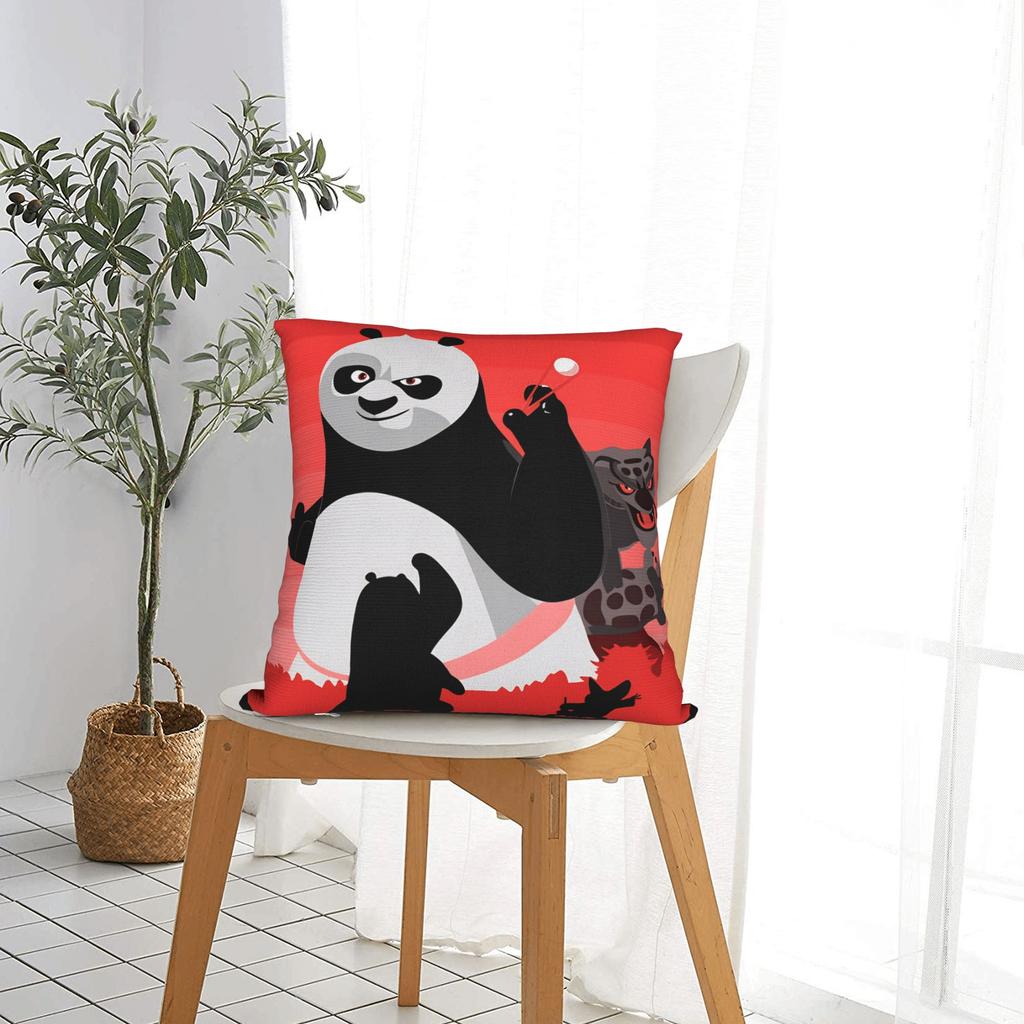 Pillow Cover K Ung F-Fu Panda Funny Pillow Case For Chair Sofa Home Decor Pillowcases