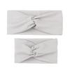 Parent-child Solid Color Cross Striped Headband Soft and Comfortable Knotted Headband Hair Accessories Two-piece Set