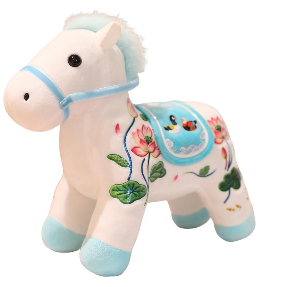 Mascot Dolls Plush Horse Keychain Creative Plush Horse Doll Pendant Year of Horse