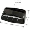 Hood Scoop Car Hood Vent Universal Air Intake Grille Inlet Trim Decor Cover Turbo Bonnet Vent Cover Accessory (Black)