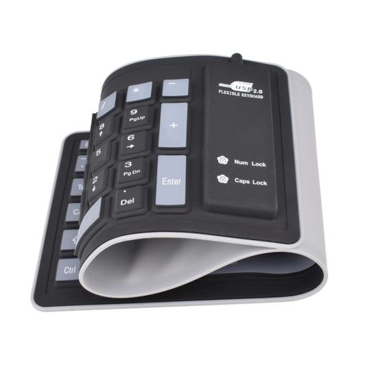 103-клавишная складная силиконовая игровая клавиатура, пылезащищенная, мягкая, для ноутбука/компьютера