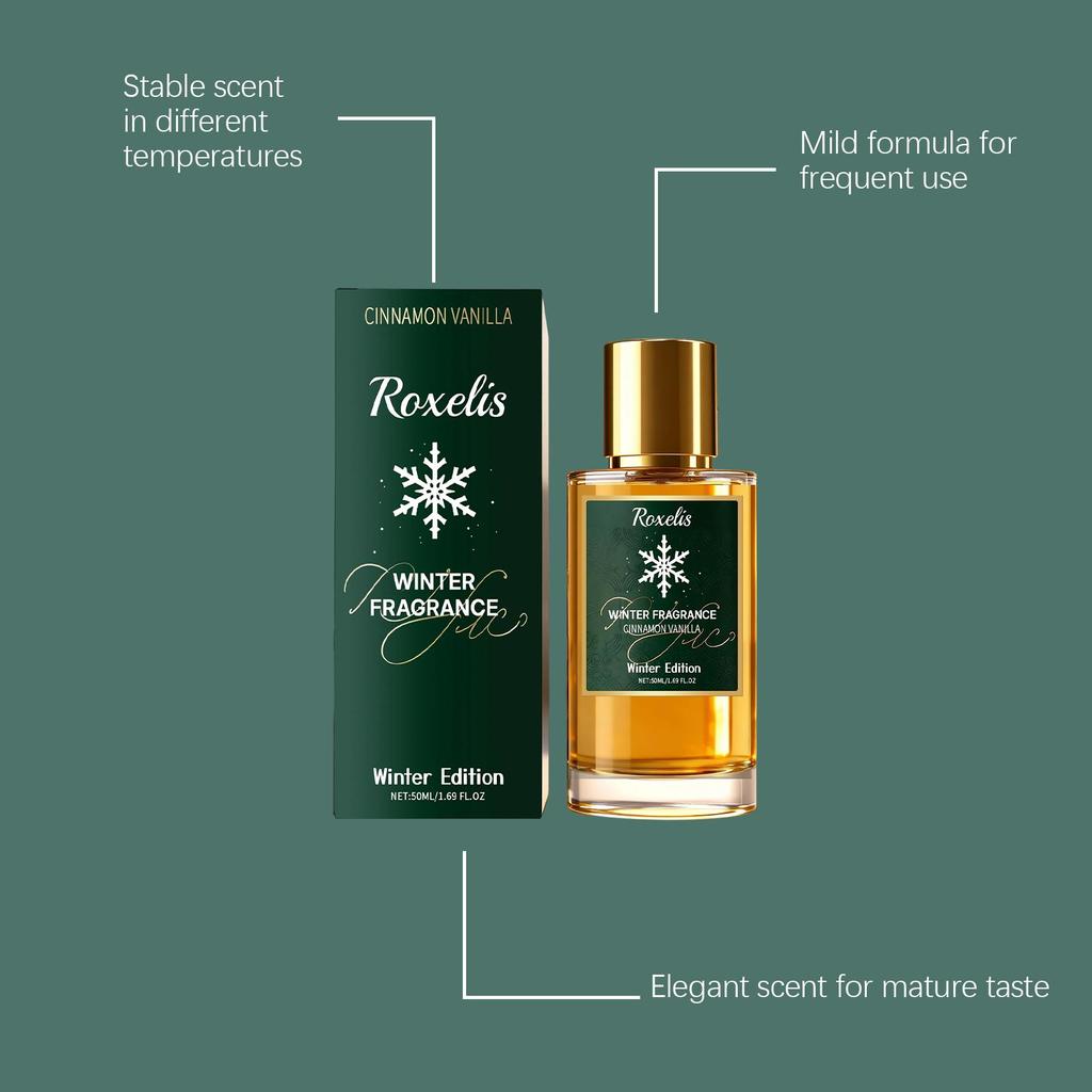 Roxelis cinnamon vanilla winter Preface limited fragrance gentle, natural and elegant, portable, fresh and fragrant 50ml