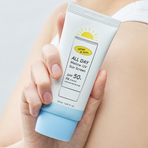 [WHATASKIN] Солнцезащитный крем Mellow UV для всего дня SPF50+/PA++++ 50 мл