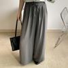 New Arrivals   Open Run Women Two Button Pintuck Wide Strap Back Banding Pants