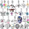 2023 Charms Beads 925 Silver Cat Firefly Butterfly Friendship Dangle Fit Bracelet Diy Jewelry