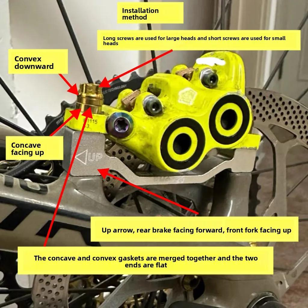 Адаптер дискового тормоза CHIBITE для Magura Shimano MTB, Крепление для конверсии CNC, Ротор 180 мм на 203 мм, Велосипедные запчасти