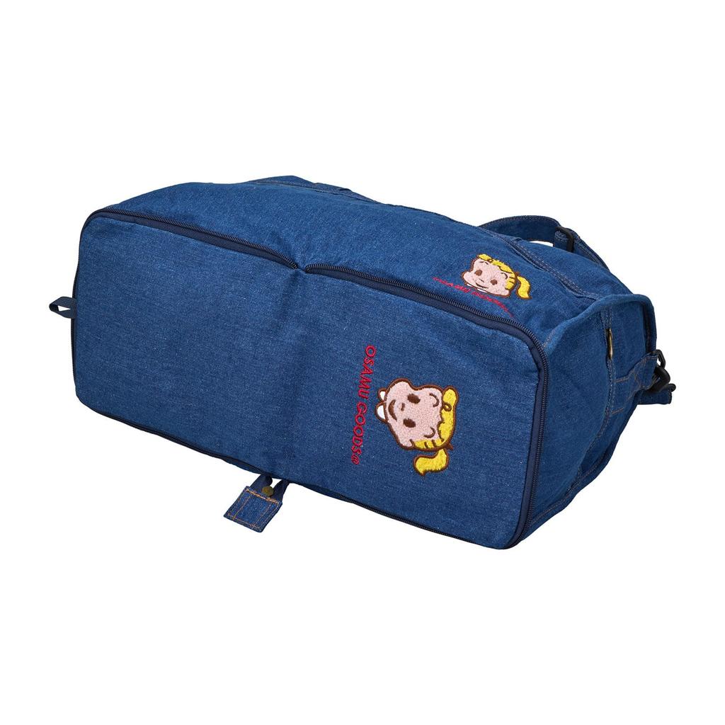 [Sifre] Foldable Boston Bag, Medium, 23L Capacity, Denim, Suitcase Carry-On Compatible, Shoulder Strap Included, Osamu Goods OG19.Denim, Jill