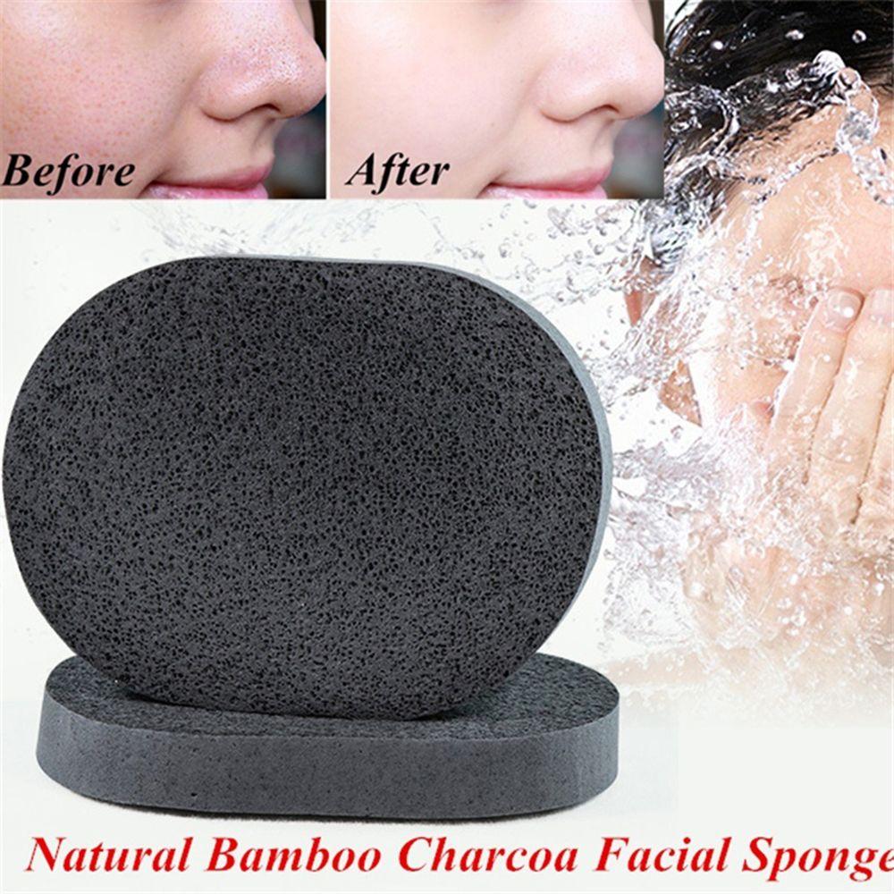 Effective Washing Tools Facial Makeup Remover Bamboo Charcoal Cosmetic Puff Cleaning