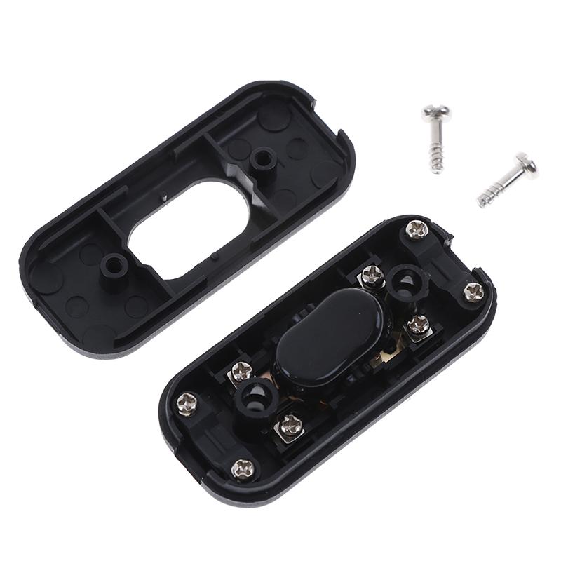 1Pc On/Off Inline Switch Inline Table Lamp Desk Light Cord Cable Switch 250V 6A