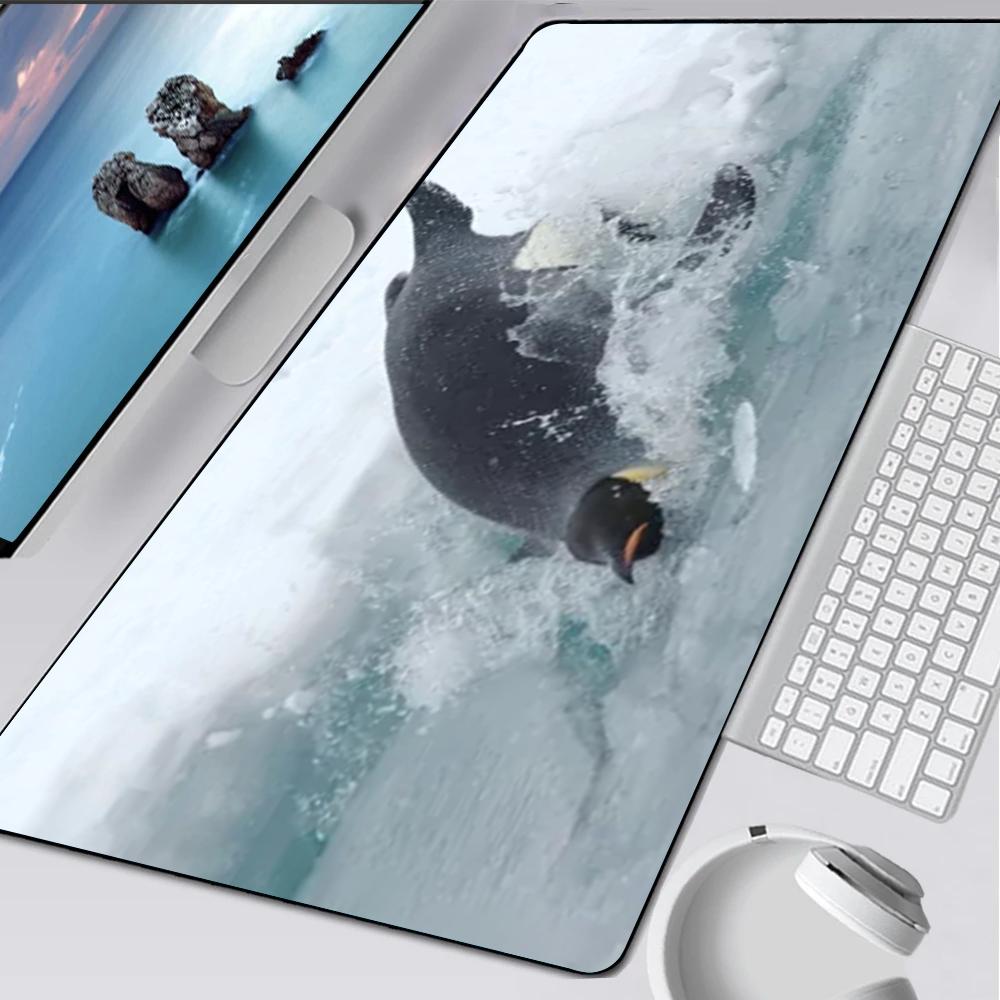 penguin antarctica cute madagascar Mouse Pad Rubber Mat Laptop Xxl Mousepad Notebook Gamer Computer Table Gaming Accessories
