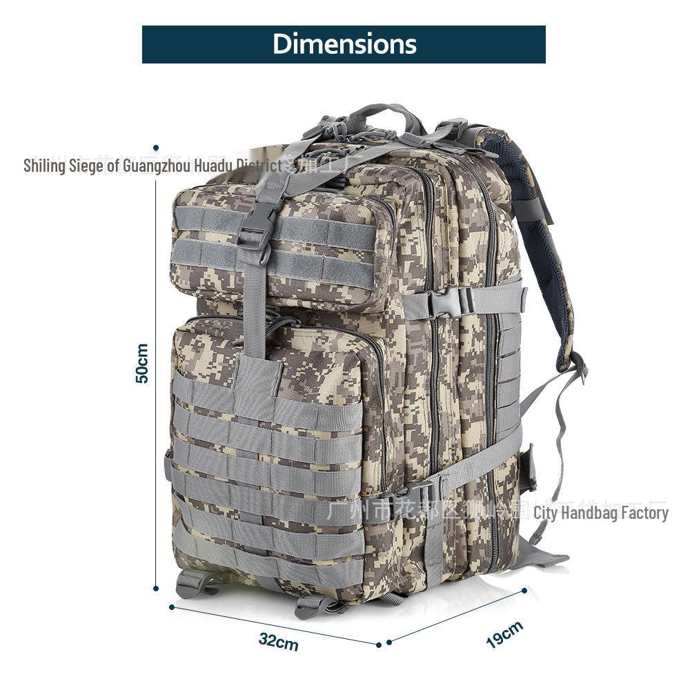 Тактический многофункциональный камуфляжный рюкзак с двумя плечами для велоспорта, путешествий и спорта