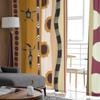 Seamless Tribal Pattern With Silhouettes Of The People Chiffon Sheer Curtains Living Room Bedroom Window Voiles Tulle Curtain