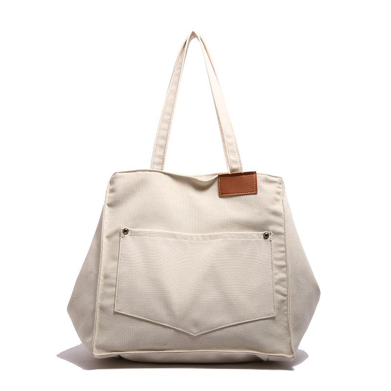 European and American Fashion Canvas Women's Bags Women's Handbags Shoulder Bags Large Capacity Leisure Bags Shoulder Bags Commuter Bags