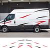 Боковые наклейки на дверь автомобиля для IVECO Daily Фургон-дом на колесах Моторхоум Полосы Графика Виниловый Декор Наклейки Покрытие Автоаксессуары для тюнинга