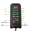 12V 24V Car Battery Tester Fault Detector Diagnostic Tools LED Indication Battery Checker for MotorcycleTruck Portable