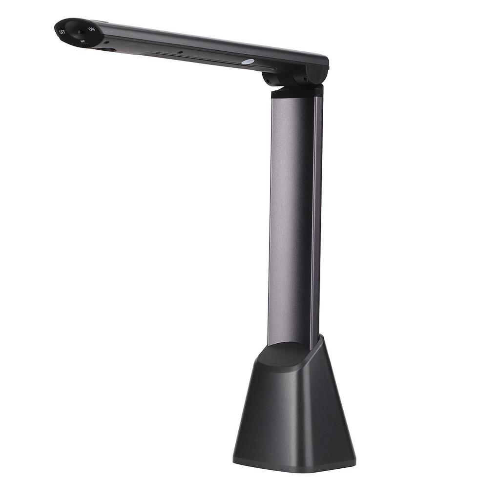 Document Camera 5MP A4 Catch Size Portable USB Overhead Doc Scanner with LED Light for ID Card