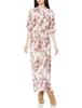 Snidel Chiffon Print Dress SWFO214184 IVR 1 Women's