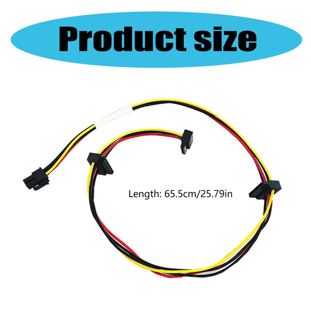4-контактный разъем для 3-портового жесткого диска SSD SATA кабеля питания для блока питания ATX материнских плат компьютера шнур питания 28 см