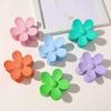 2pcs Women Cute Big Flower Hair Claw Shaped Clip Ladies Girls Candy Colors HairClips~