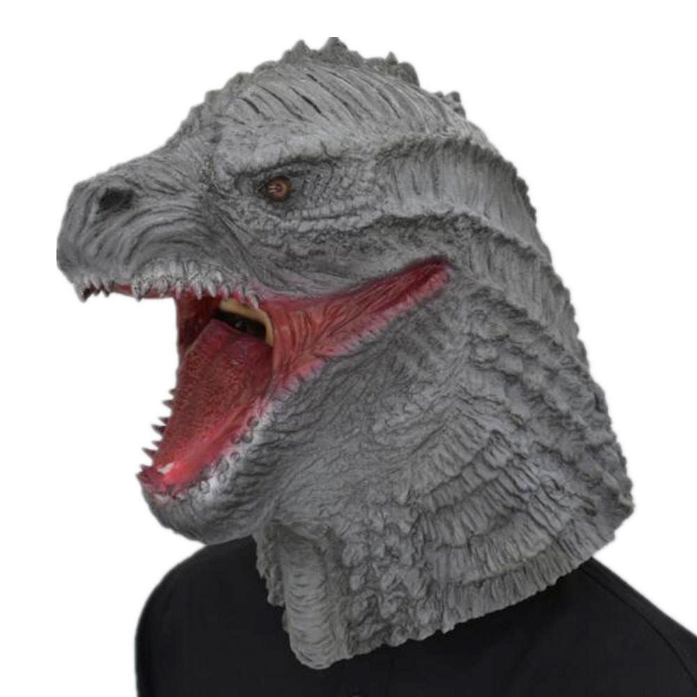 Маска Годзиллы Латексный Головной убор для Хэллоуина Косплея