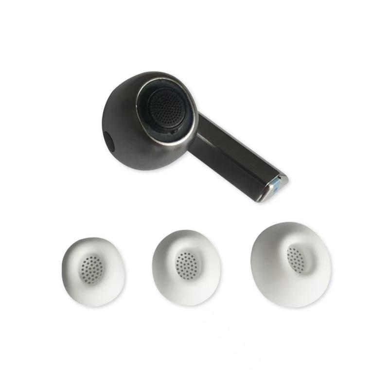 Совместимо с Samsung Galaxy Buds3 Pro Белый/Черный Внутриканальные наушники с мягким ушным крючком и микрофоном.