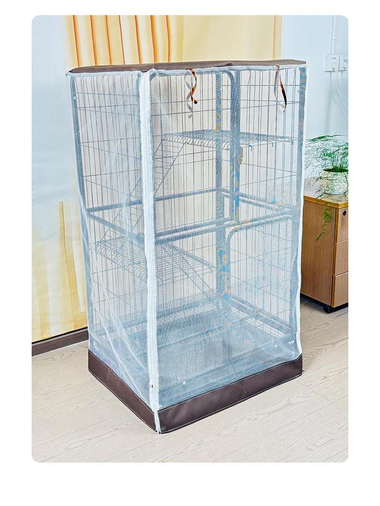 Двухслойный сетчатый чехол для клетки кошки: Защита от комаров, дождя, ветра и солнца