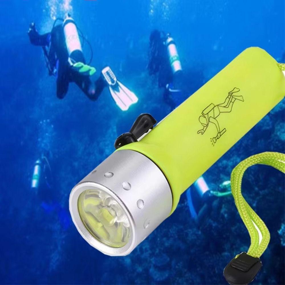 Magnetic Control LED Magnetic Flashlight Waterproof Underwater Flashlight  Camping Hiking