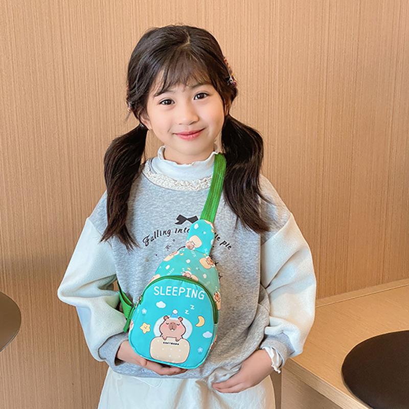 Сумка-мессенджер с изображением капибары, симпатичная кукольная сумка, многофункциональная сумка для хранения, кавайная сумка-мешок с изображением капибары, модная сумка через плечо, подарки