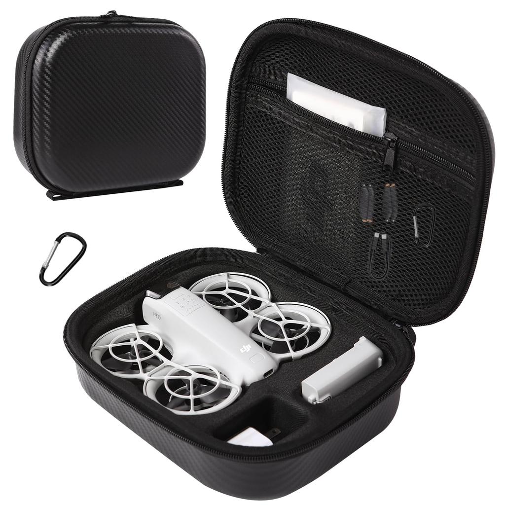 Storage Bag for DJI Neo-Portable Hard Travel Carrying Case with YKK Zipper for DJI Neo Drone Aceessories-Blue