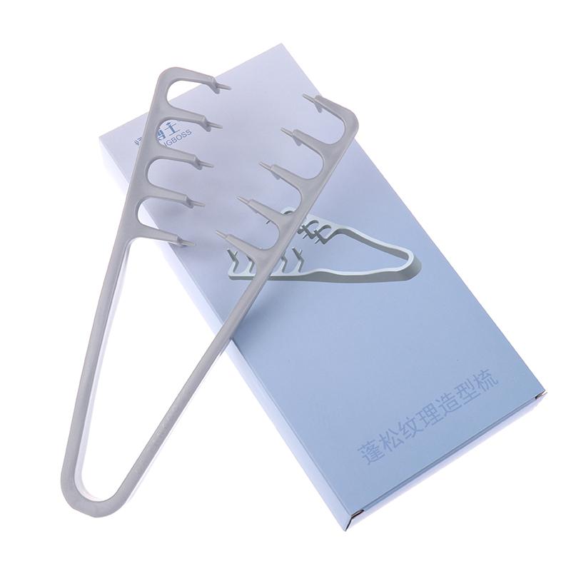 Расческа для укладки волос с широкими зубьями, расческа для челки, расчески для укладки корней волос, пушистый парикмахерский инструмент для женщин и мужчин