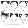 Women Girls Cute Masquerade Cosplay Headwear Hair Accessories Fancy Dress Hairband Cat Ear Headband