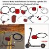 Universal Tail Warning Light Plastic Electric Scooter Rear Mudguard Light  for ZT3 G2 G30