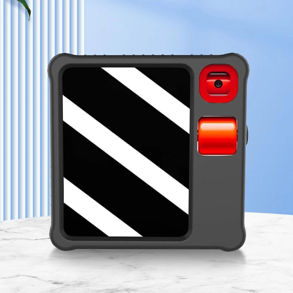 Для Rabbit R1 2 шт. закаленное стекло пленка + силиконовый чехол против падения защитный корпус оболочка против царапин чехол для Rabbit R1 AI PC