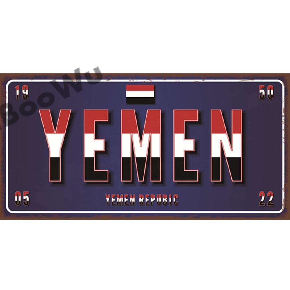 Азия Страны Имя Флаг Тарелка Плакат Винтажный Декор Для Дома Ретро Металлические Жестяные Знаки Паб Автомобиль Гараж Настенный Арт Декор