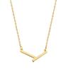 Geometric Necklace Female Minimalist Temperament Irregular V-shaped Stainless Steel Clavicle Chain Thin Light Luxury Versatile Neck Chain