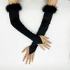 Elegant 1920s Party Fingerless Gloves for Women Long Length Arm Sleeves for Various Occasion Teaparty Dressingup Armwear