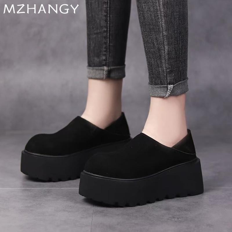 Модные женские туфли на платформе с леопардовым принтом, замшевые туфли на плоской подошве, повседневные кроссовки для женщин 2025 года, классическая спортивная обувь, новинка осени, Mujer Zapatos