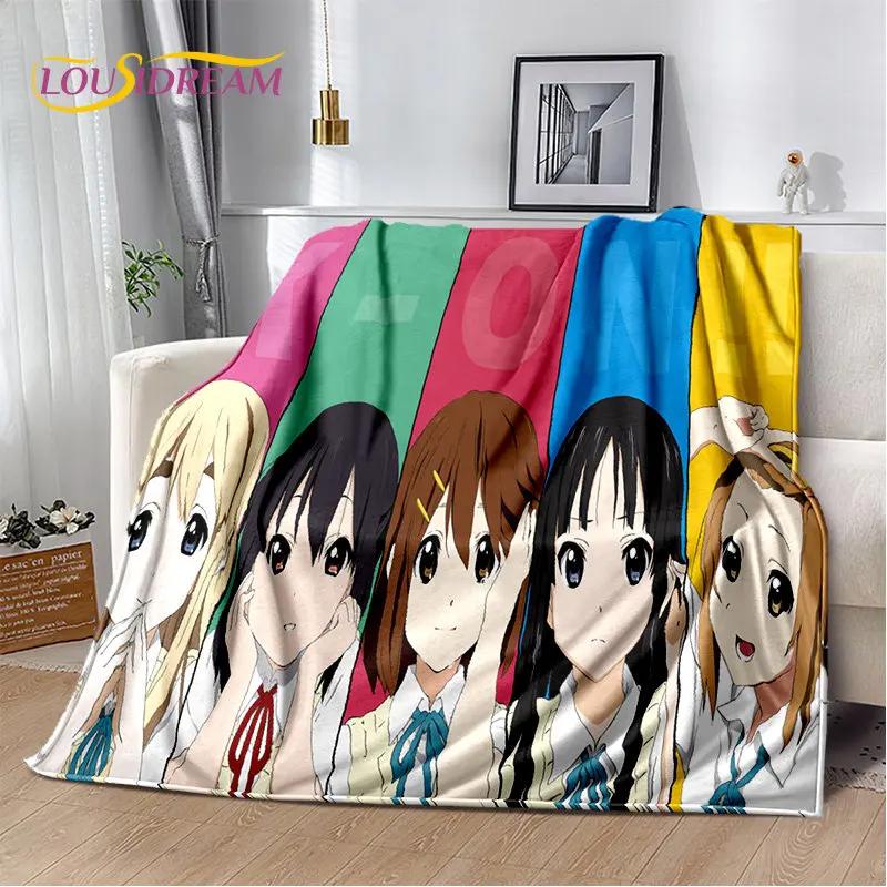 K-ON Cartoon Cute Lolita Kawaii Girls Мягкое плюшевое одеяло, фланелевое одеяло, плед для гостиной, спальни, кровати, дивана, пикника