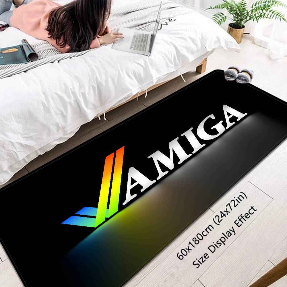 Логотип Amiga Модный кухонный коврик Детская комната Декор спальни Балкон Противоскользящий коврик для прихожей Гостиная Alfombra