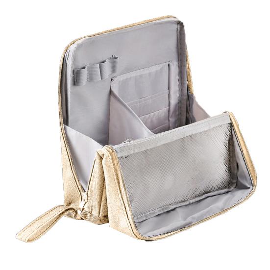 Сумка-косичка из ткани Оксфорд, многофункциональная косметичка с отделениями, водонепроницаемая косметичка, дорожный органайзер для кистей для макияжа