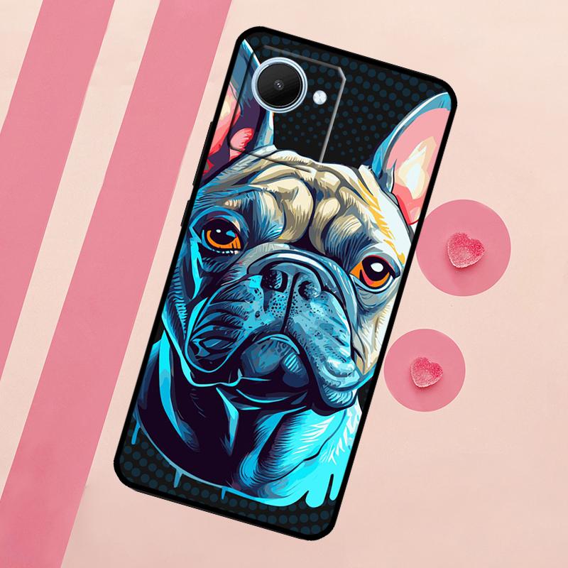 English Bulldog Pug For Realme 15 10 11 12 13 14 Pro Plus C65 C67 C75 C63 C61 C55 C51 C53 C35 GT6 GT7 Pro Case