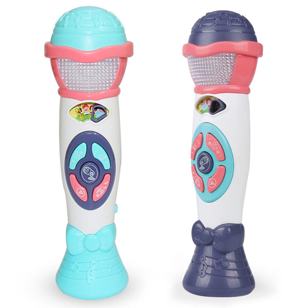 1 шт. Игрушечный микрофон Шикарный с функцией изменения голоса Запись Стильный Образовательный микрофон для детей малышей