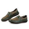 Модные мужские мокасины XiaGuoCai, летние, большой размер 46, сетчатые туфли для мужчин, коричневые, для отдыха, ленивые, пляжные, повседневные, дышащие, L46 35