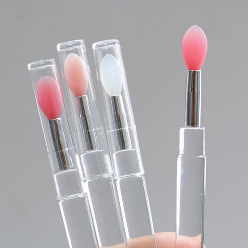 1шт силиконовые бальзамы для губ кисточка для губ с присоской пылезащитный чехол инструменты для макияжа