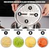 3 in 1 Kitchen Basin Grater, Colander Cutter   with Strainers 10.2 Inch Stainless Steel Mandoline Rice Washing Pasta Mixing Dough Knding Bowls